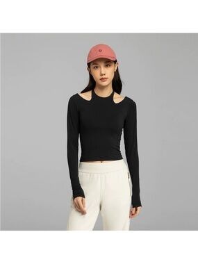 lululemon athletica Black Long-Sleeve halter top